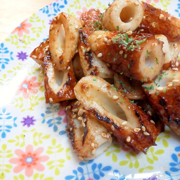 焼き肉のたれで ちくわ焼き レシピ 作り方 By Aka Ru 楽天レシピ